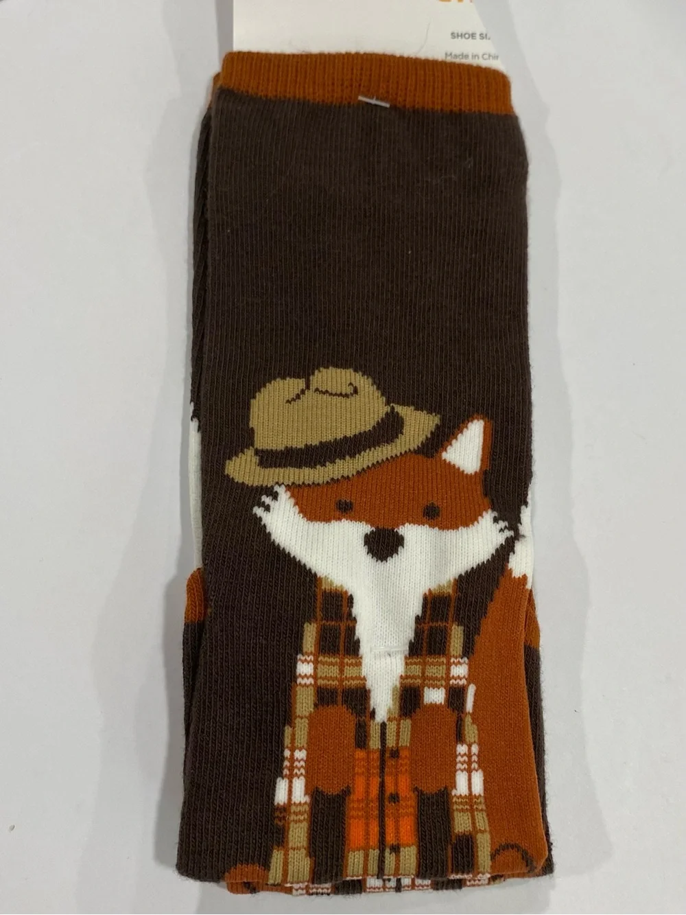Gymboree Boys ‘Harvest’ Plaid Flannel Button Down Shirt With Fox Socks Size 6
